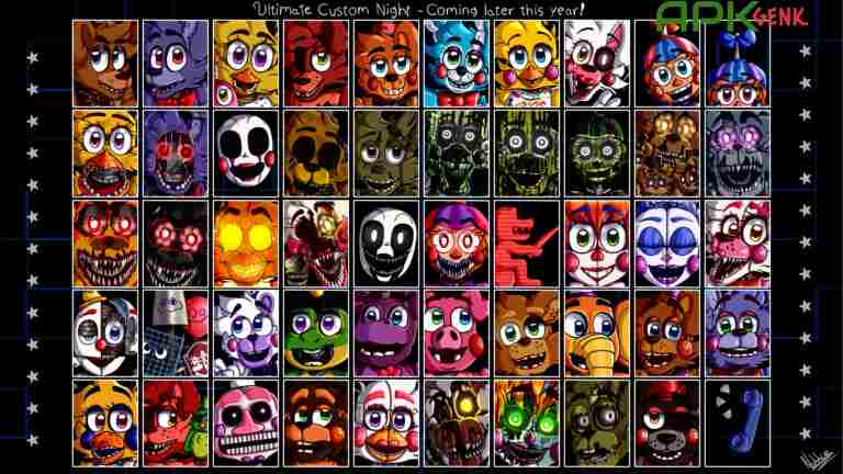 TODOS OS ANIMATRONICS EM UM JOGO SÓ * ultra custom night * 